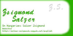 zsigmond salzer business card